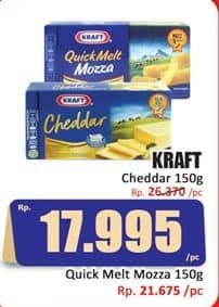 Promo Harga Kraft Cheese Cheddar 160 gr - Hari Hari