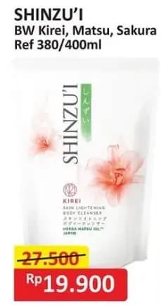 Promo Harga Shinzui Body Cleanser Kirei, Matsu, Sakura 380 ml - Alfamart