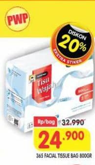 Promo Harga 365 Facial Tissue 800 gr - Superindo