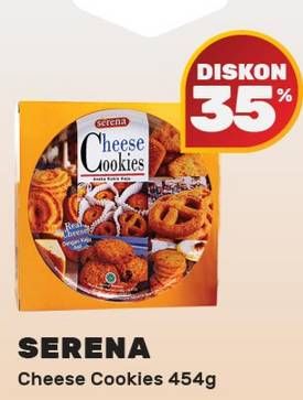 Promo Harga SERENA Cheese Cookies 454 gr - Yogya