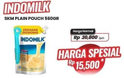 Promo Harga Indomilk Susu Kental Manis Plain 560 gr - Carrefour