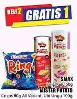 Promo Harga Smax Snack Ring / Mister Potato Snack Crispy  - Hari Hari