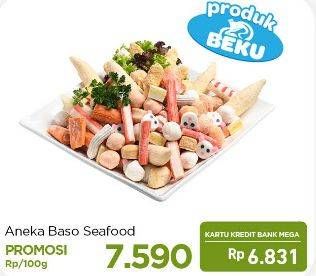 Promo Harga Aneka Bakso Seafood per 100 gr - Carrefour