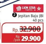 Promo Harga LION STAR Jepitan Baju JB1 40 pcs - Lotte Grosir