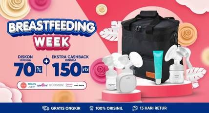 Promo Harga Promo Breastfeeding Week Diskon S/d 70% + Ekstra Cashback 150rb Terbaru Agustus 2023 - Blibli  - Blibli