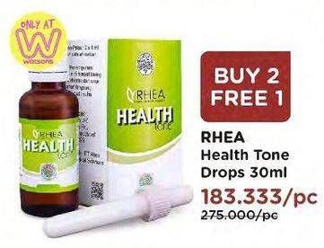 Promo Harga RHEA Health Tone Drop 30 ml - Watsons