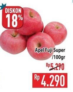 Promo Harga Apel Fuji Super per 100 gr - Hypermart