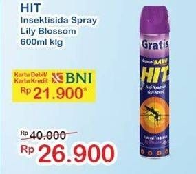 Promo Harga HIT Aerosol Lily Blossom 600 ml - Indomaret