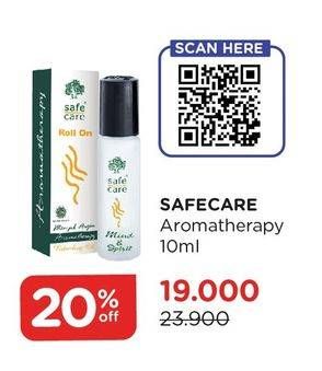 Promo Harga SAFE CARE Minyak Angin Aroma Therapy 10 ml - Watsons