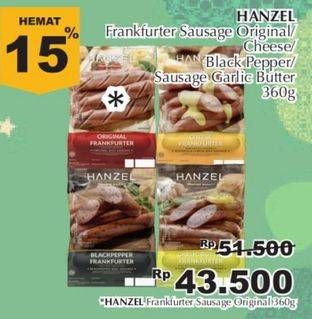 Promo Harga HANZEL Frankfurter Original 360 gr - Giant