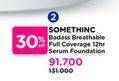 Promo Harga Somethinc Badass Breathable Full Coverage 12HR Serum Foundation  - Watsons