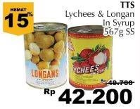 Promo Harga Lychees/Longan In Syrup 567gr  - Giant