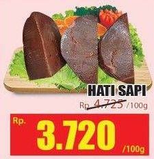 Promo Harga Beef Liver (Hati Sapi) per 100 gr - Hari Hari