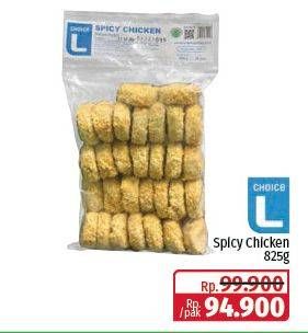 Promo Harga Choice L Spicy Chicken 825 gr - Lotte Grosir