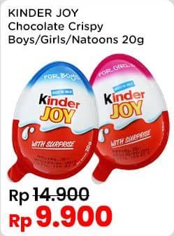 Promo Harga Kinder Joy Chocolate Crispy Girls, Boys, Natoons 20 gr - Indomaret