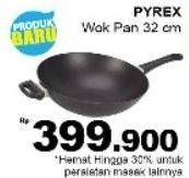 Promo Harga PYREX Wok Pan 32cm  - Giant