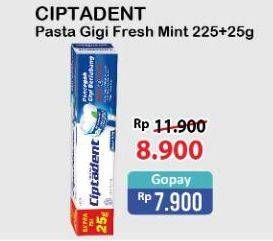 Promo Harga CIPTADENT Pasta Gigi Maxi 12 Plus Fresh Mint 250 gr - Alfamart