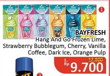 Promo Harga BAYFRESH Hang N Go Frozen Lime, Strawberry Bubblegum, Cherry Blossom, Vanilla Coffee, Dark Ice, Orange Pulp  - Alfamidi