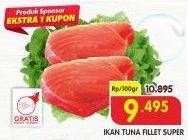 Promo Harga Tuna Fillet per 100 gr - Superindo