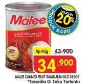 Promo Harga MALEE Canned Fruit Rambutan 565 gr - Superindo
