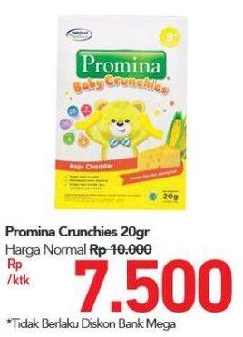 Promo Harga PROMINA 8+ Baby Crunchies Keju 20 gr - Carrefour