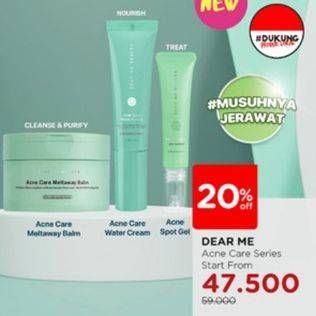 Promo Harga Dear Me Beauty Acne Care Series  - Watsons