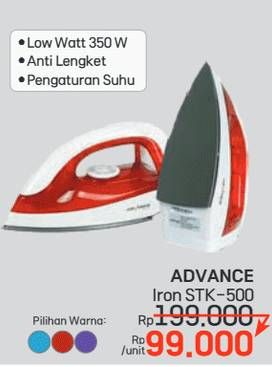 Promo Harga Advance STK-500 Iron  - LotteMart