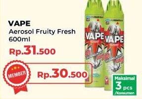 Promo Harga Fumakilla Vape Aerosol Fruity Fresh 600 ml - Yogya