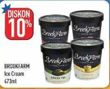 Promo Harga BROOKFARM Ice Cream 473 ml - Hypermart