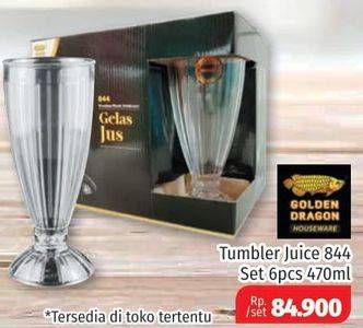 Promo Harga GOLDEN DRAGON Tumbler Juice 844 6 pcs - Lotte Grosir