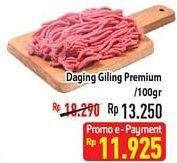 Promo Harga Daging Giling Sapi Premium per 100 gr - Hypermart