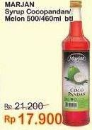 Promo Harga MARJAN Syrup Boudoin Cocopandan, Melon 460 ml - Indomaret