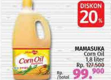 Promo Harga MAMASUKA Corn Oil 1800 ml - LotteMart