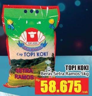 Promo Harga Topi Koki Beras Setra Ramos 5 kg - Hari Hari