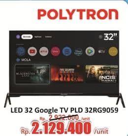 Promo Harga Polytron Smart Cinemax Google TV 32 inch PLD 32RG9059  - Hari Hari