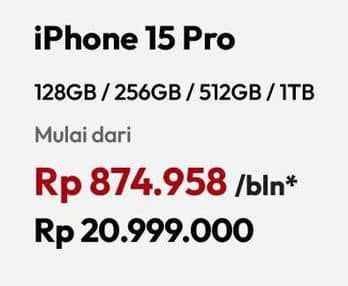 Promo Harga Apple Iphone 15 Pro 128 GB, 1 TB, 256 GB, 512 GB  - Erafone