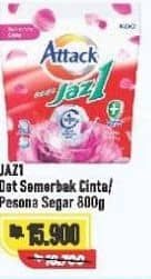 Promo Harga Attack Jaz1 Detergent Powder Semerbak Cinta, Pesona Segar 800 gr - Alfamart