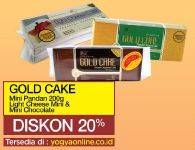 Promo Harga RIOUS GOLD Gold Cake Mini Pandan, Mini Chocolate, Mini Light Cheese 200 gr - Yogya