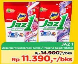 Promo Harga ATTACK Jaz1 Detergent Powder Semerbak Cinta, Pesona Segar 850 gr - TIP TOP