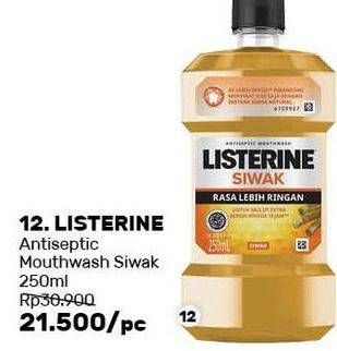 Promo Harga LISTERINE Mouthwash Antiseptic 250 ml - Guardian