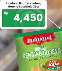 Promo Harga Indofood Bumbu Kentang Goreng Keju 25 gr - Carrefour