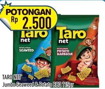 Promo Harga Taro Net Seaweed, Potato BBQ 115 gr - Hypermart