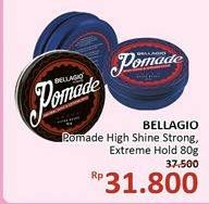 Promo Harga BELLAGIO Pomade High Shine & Normal Hold 80 gr - Alfamidi