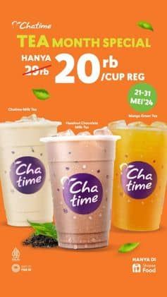 Promo Harga Tea Month Special  - Chatime