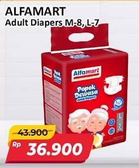 Promo Harga Alfamart Adult Diapers L7, M8 7 pcs - Alfamart
