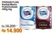 Promo Harga Frisian Flag Susu Kental Manis Putih, Cokelat 490 gr - Indomaret