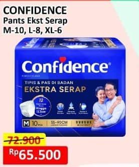 Promo Harga Confidence Adult Pants Tipis & Pas Di Badan M10, L8, XL6 6 pcs - Alfamart