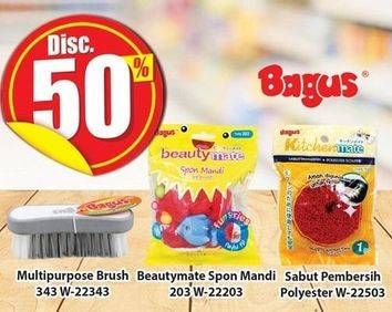 Promo Harga BAGUS Multipurpose Brush/Beauty Mate Body Puff/Kitchen Mate Polyester  - Hari Hari