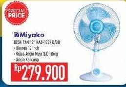 Promo Harga MIYAKO KAD-1227 | Fan 45 Watt B, GB  - Hypermart