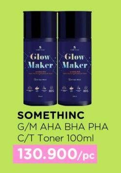 Promo Harga Somethinc GLOW MAKER AHA BHA PHA Clarifying Treatment Toner 100 ml - Watsons